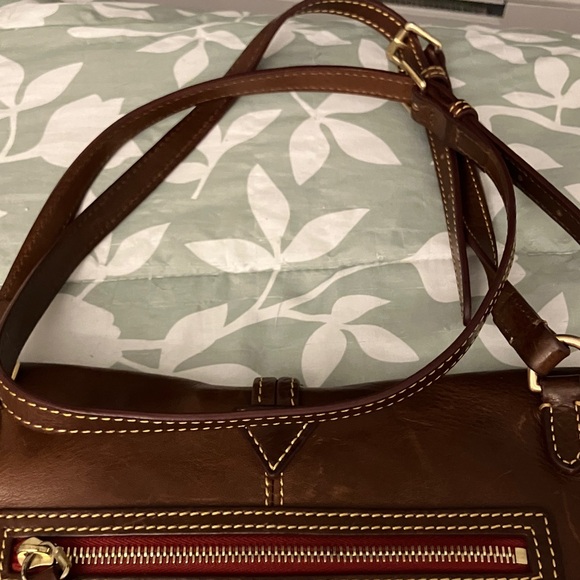 Dooney & Bourke Brown Leather Crossbody Bag - Picture 5 of 8